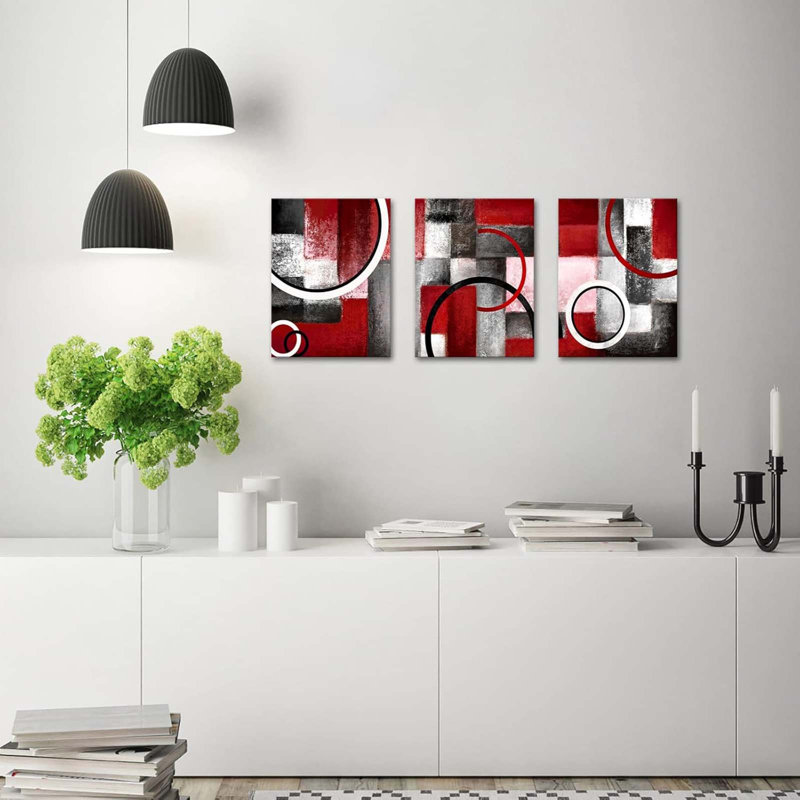 3 Piece Wrapped Canvas Wall Art