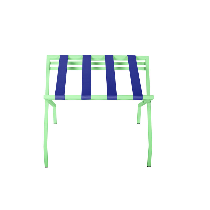 Porte-bagages pliant en métal, Menthe, Jaune