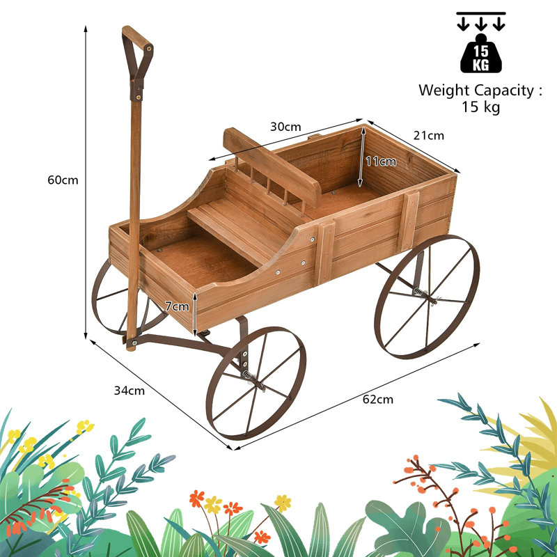 Addix Wood Plant Pot