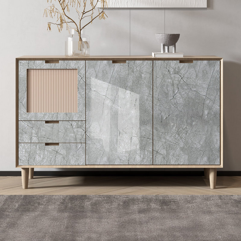 3m x 61cm Peel and Stick Tile, Grey