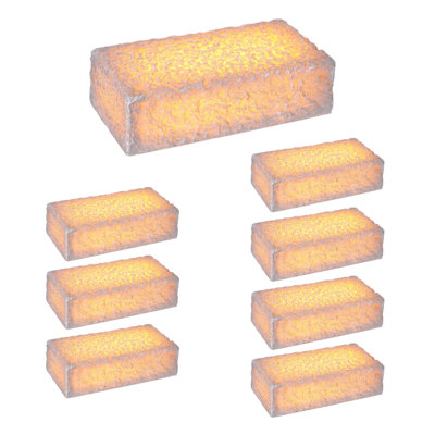 Pavé lumineux 4 x 8 pouces 2W, éclairage basse tension 5ct 12-24V CA / CC, 