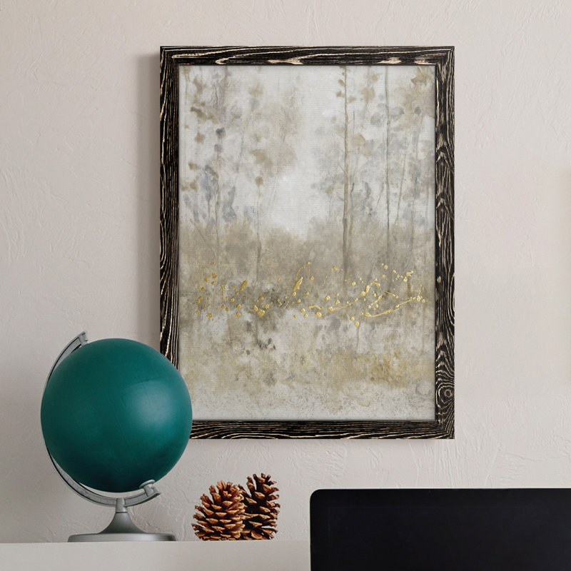 Thicket of Trees III, toile encadrée de qualité supérieure - prête à être accrochée, Cadre noir, H 17 po x l 20 po x P 1 po