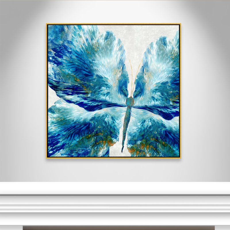 «Take Flight Print» par Eva Watts, Or, H 41,5 po x l 41,5 po