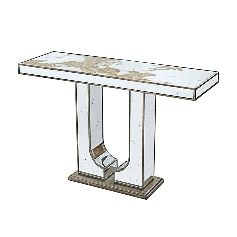 Console avec motif floral élégant