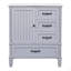 30" Bathroom Vanity With Sink, Bathroom Cabinet With A Door, Three Drawers, Solid Wood Legs MDF Board, Adiustable Foot Pads