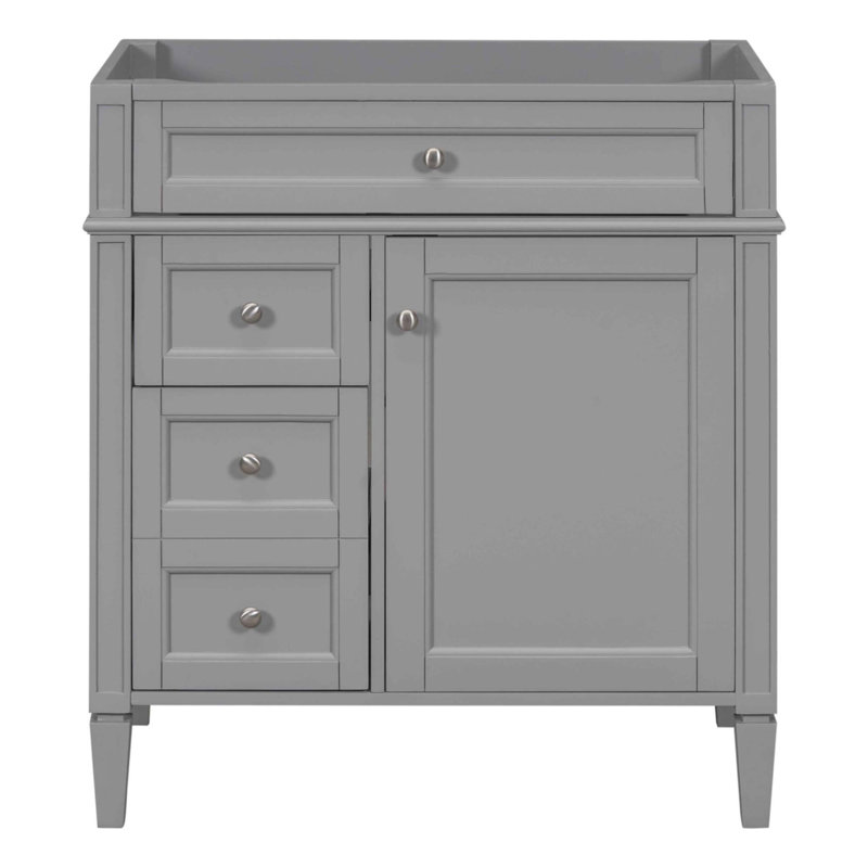 Meuble-lavabo de 30 po sans lavabo supérieur, Gris