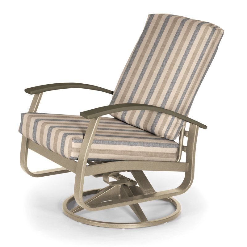 Belle Isle Outdoor Swivel Lounge Chair, Canvas Navy Sunbrella® Canvas, Textured Beachwood, Beachwood P40