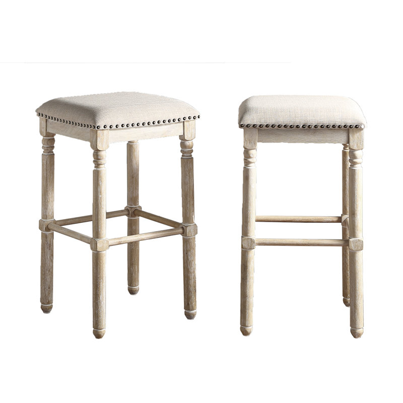 Tabouret en bois, Beige