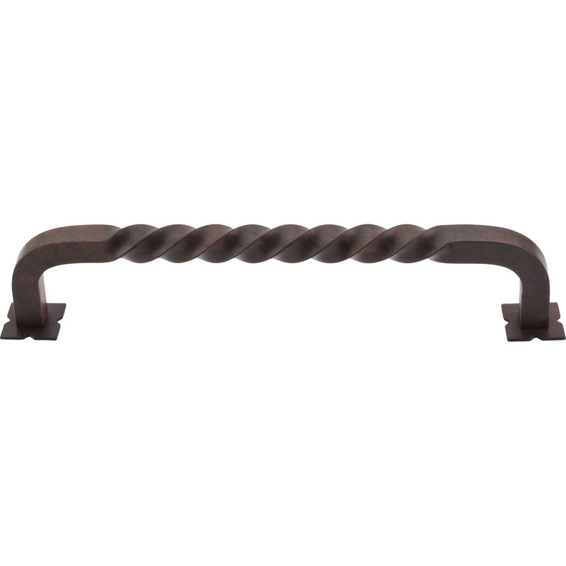 Twist 7" Center to Center Bar pull, Patina Black, 7" Center to Center