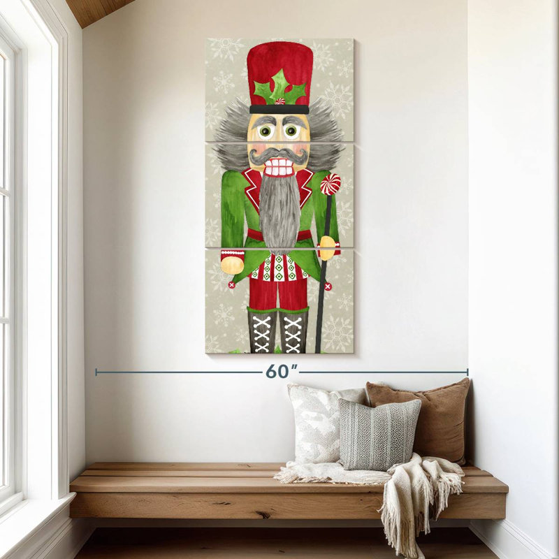 Nutcracker Christmas II, 52" H x 24" W