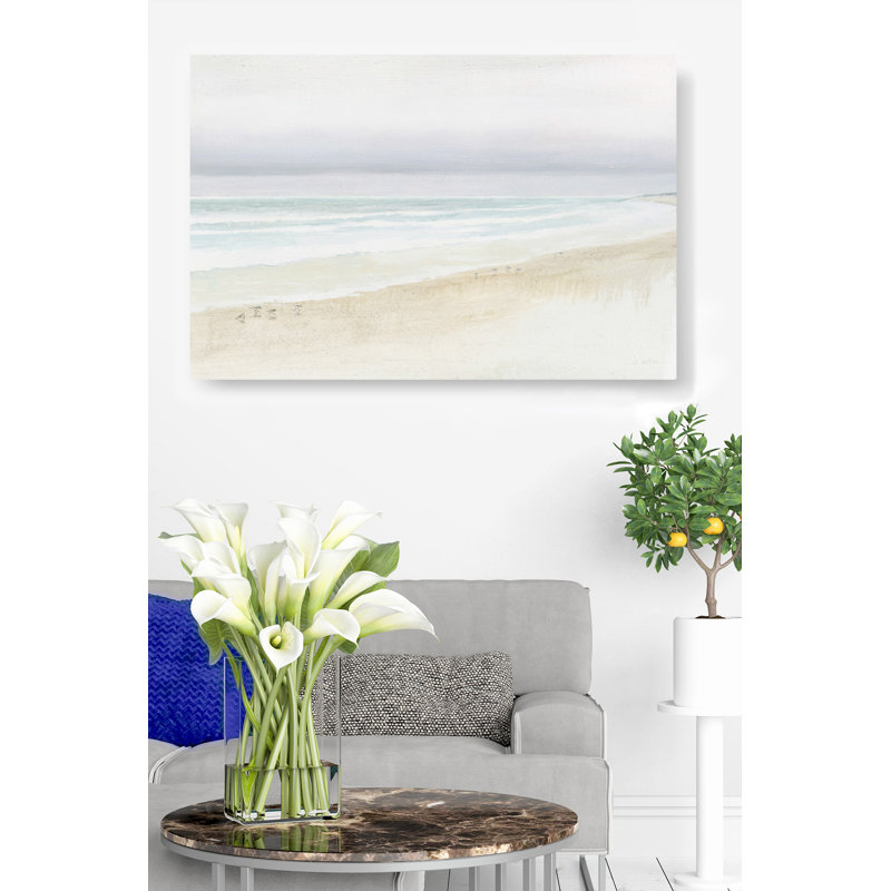 Sérénade en bord de mer, rivage, ligne de manteau, plage, tranquille, paisible, doux, brun clair, bleu, blanc, gris