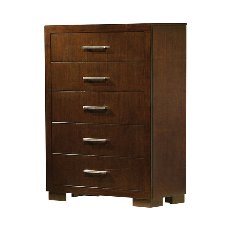 Commode 5 tiroirs l 36 po Semirah, Brun