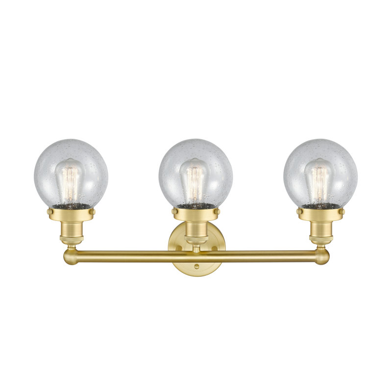Alphonsa 3 - Light Dimmable Vanity Light, Mercury, Satin Gold
