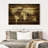 Dark Wood World Map Canvas Print-1415451088