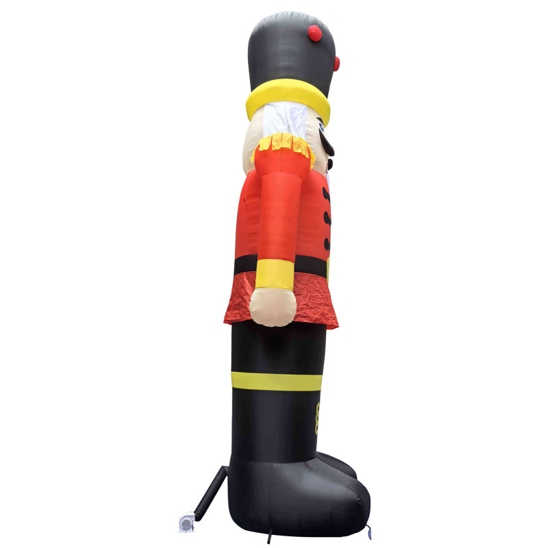 Lighted Inflatable Nutcracker Soldier Outdoor Commercial Christmas Decoration - 20'
