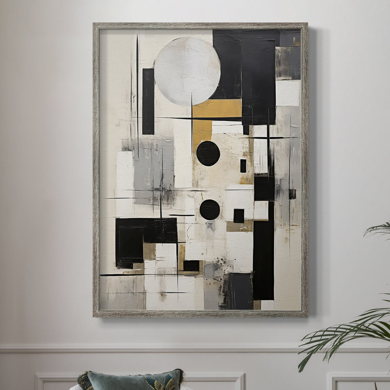 ABSTRACT Series CCCLXXXI Framed Print - Solid Wood, 11" H x 9" W