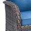 Chaises berçantes en rotin avec coussins et table d'appoint Aluel-88582367