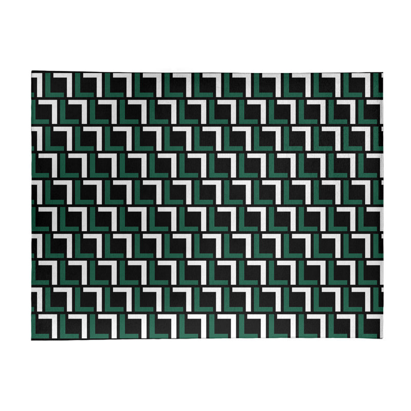 Geometric Indoor Rug, Rectangle 8' x 10'