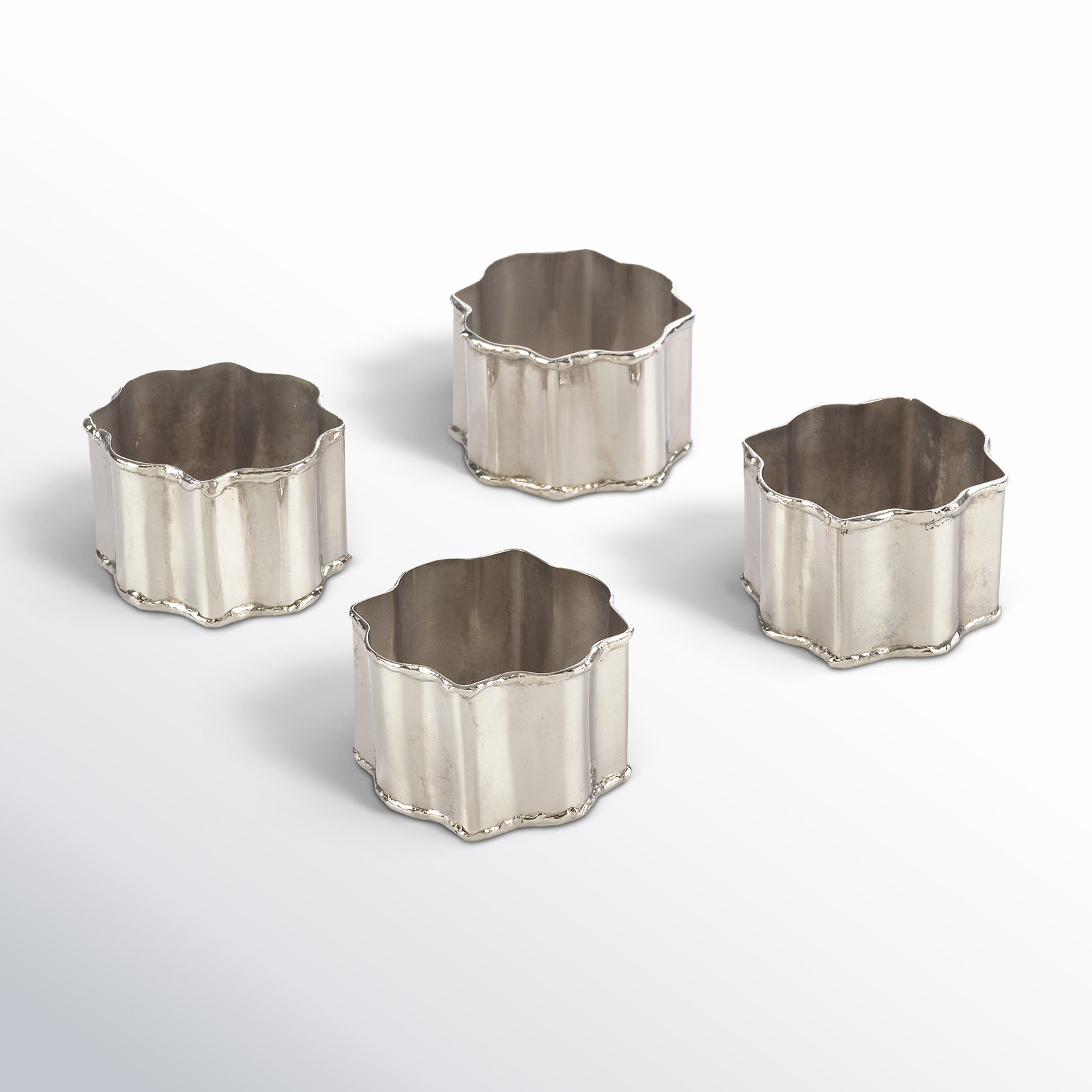 Brass Napkin Ring, Silver