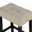 Two-Tone Design Transitional Black 3Pc Dining Set Table 2 X Dining Stools