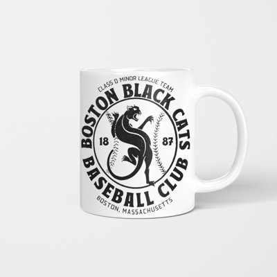 Boston Black Cats Baseball Retro Minor League Baseball Team Mug