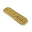 Brass Door Sign "Push" 5-1/2 in. Vintage Door Plaque