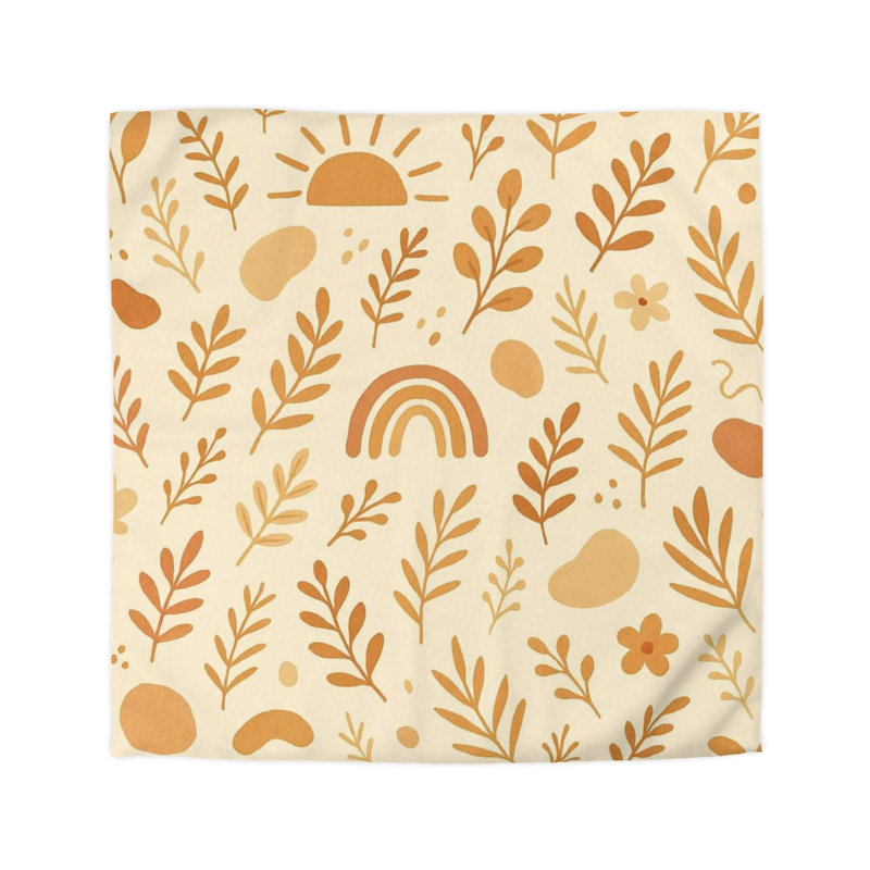 Duvet Covers Microfiber Duvet Cover, Queen Duvet Cover, White/Yellow