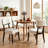 Mid-Century Upholstered Solid Wood Side Chair  Set of 2-1194623119