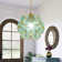 Flower Petals Tiffany-Style Ceiling Pendant Light With 8-Inch Shade**