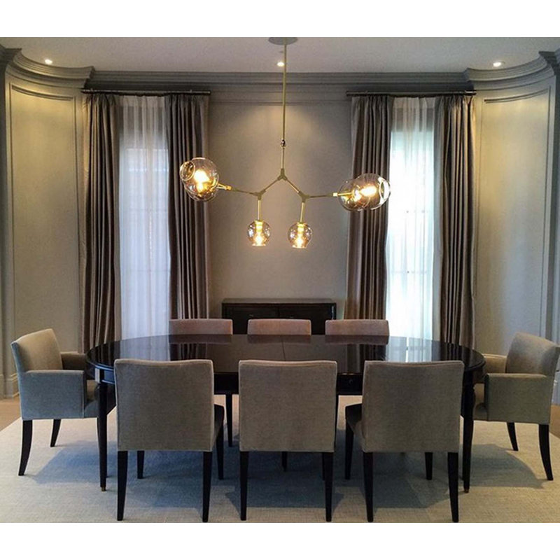 Newcomb 6 - Light Modern Linear Chandelier , Brass