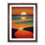 Dashing Sunset Abstract - Framed Print-1038286818-1038286817