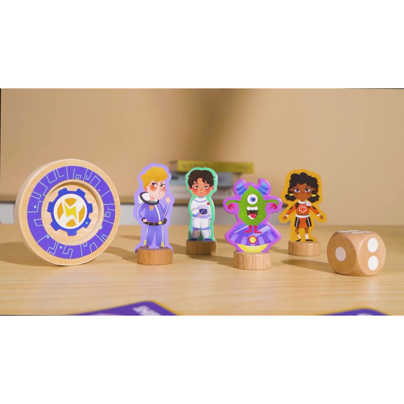 Hape: Star Seekers - Jeu de société en chasse, lancer de dés, jeu de société et jeu de cartes, course sur le thème de l'espace ludique pour la puissance, enfants de 4 ans et plus, 2 à 4 joueurs
