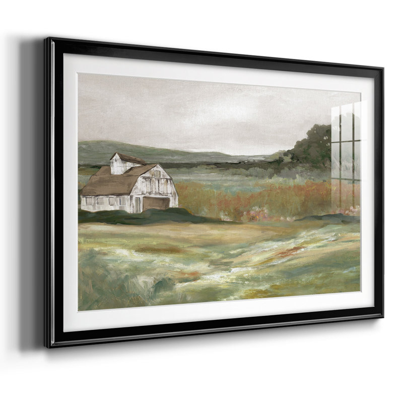 Après-midi à la ferme, impression sur papier, Noir, H 30 po x l 44 po x P 1,5 po