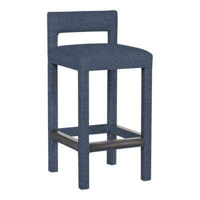 Utica By Thom Filicia Upholstered Stool with Solid Wood Frame