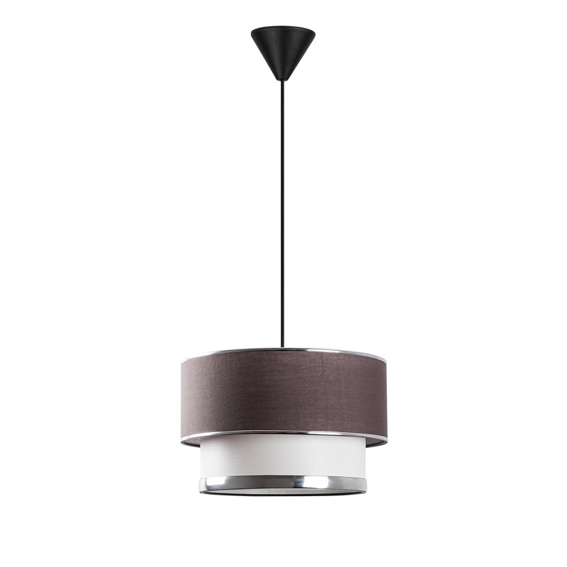 Lustre élégant avec structure en métal, 25,6 po x 7,9 po | Certifié CE, douille E27 (40 W maximum) | Parfait pour la salle à manger, le salon et les entrées, conception élégante avec capuchon en coton
