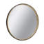 Miroir décoratif 31,3 "deux tons noir mat et bois naturel