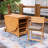 Tada 6 - Person Teak Outdoor Foldable Dining Set with Sunbrella Cushions