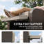 Chaise de patio inclinable avec dossier et repose-pieds réglables, chaise longue d'extérieur toutes saisons-132597051