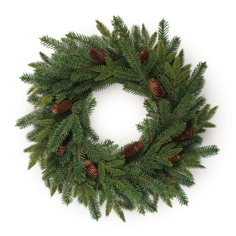 Couronne de pin et pomme de pin P 24 po, 25 po x 24,25 po