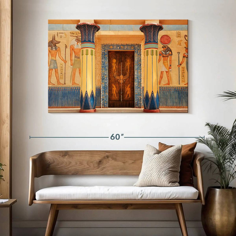 Ravi Échos de l'Égypte ancienne, H 32 po x l 48 po