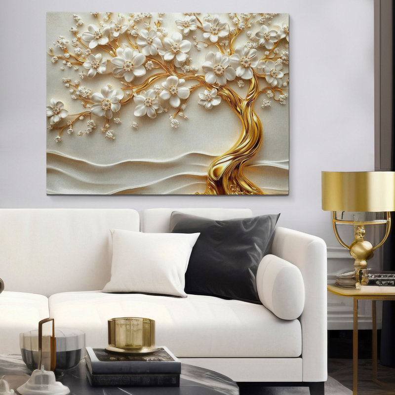 Superbe peinture décorative sur toile, 27,6 po x 39,4 po | 100% toile, cadre 100% bois (épaisseur: 1,2 po) | Parfait pour les amateurs de décoration intérieure et d'art