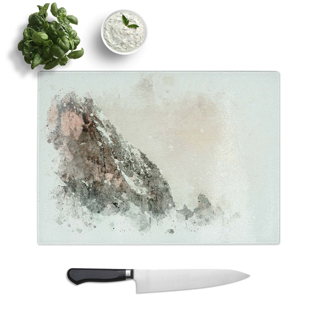Tempered Glass Mountain Chopping Board