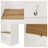 Modern Minimalist Hall Tree with Flip-Up Storage Bench, 3 Hanging Hooks & Adjustable Shelves for Entryway/Mudroom, White-772609010