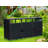 8 ft. W x 3 ft. D Metal Horizontal Garbage Shed