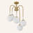 5-Light Sputnik Semi Flush Mount