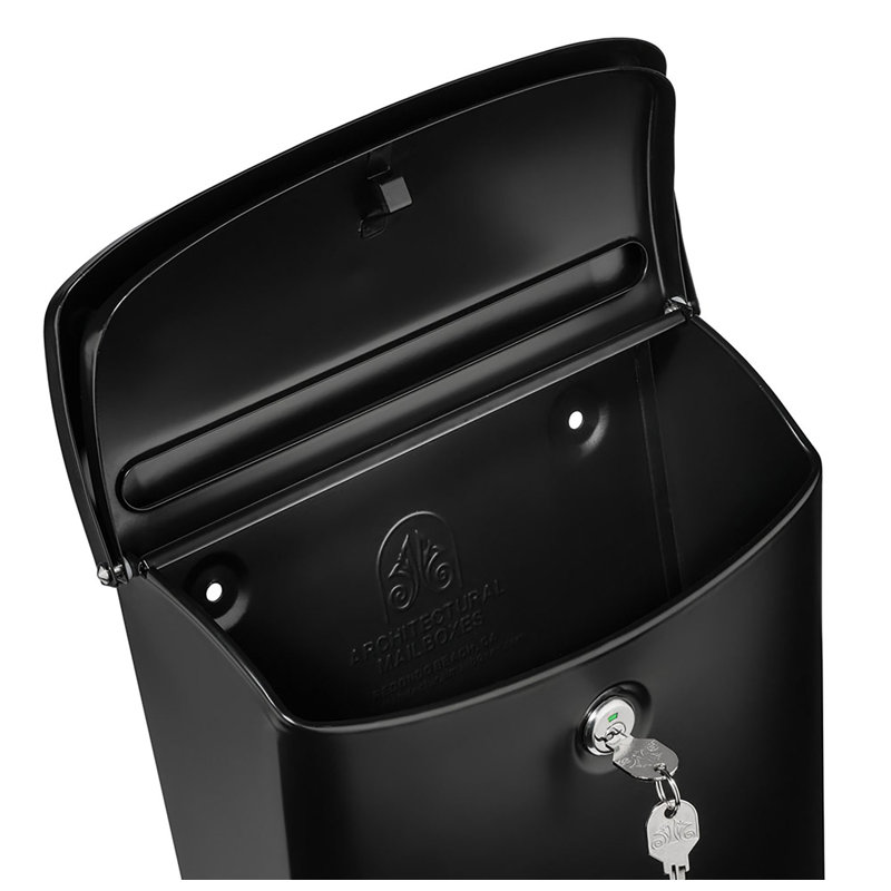 Parkside Wall Mounted Mailbox, Black