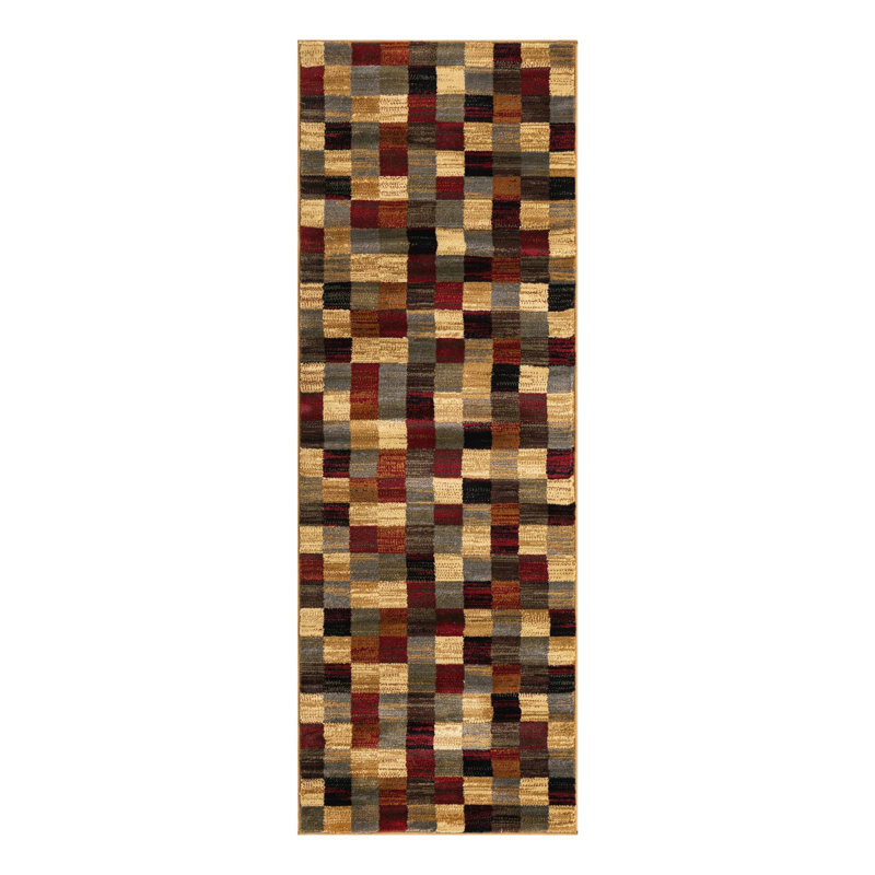 Adetomiwa Performance Abstract Indoor Rug, Runner 2' x 6'1"