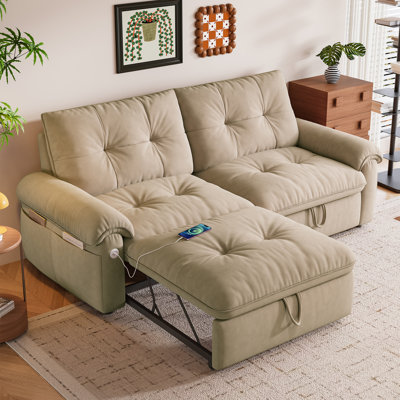 Velvet Multifunctional Sofa Convertible Sofa Bed