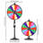WinSpin Heavy Duty Prize Wheel Dual Use Adjustable Tabletop and Floor Stand Fortune Wheel-104867790