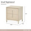 Lotus Bay Nightstand, Small - Sand
